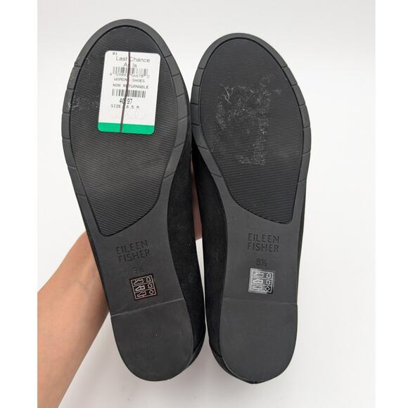 Eileen Fisher Una Hidden Wedge Ballet Flat Women's Black Size US8.5 - Picture 8 of 12